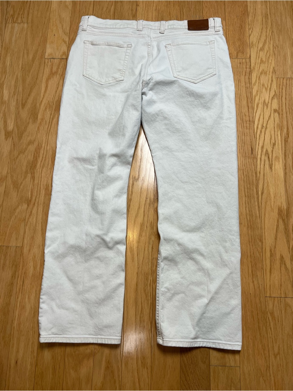 Tecovas Men's White Straight Leg Western Stretch Denim Jeans - Picture 9 of 13